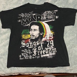 Distressed Bob Marley Shirt